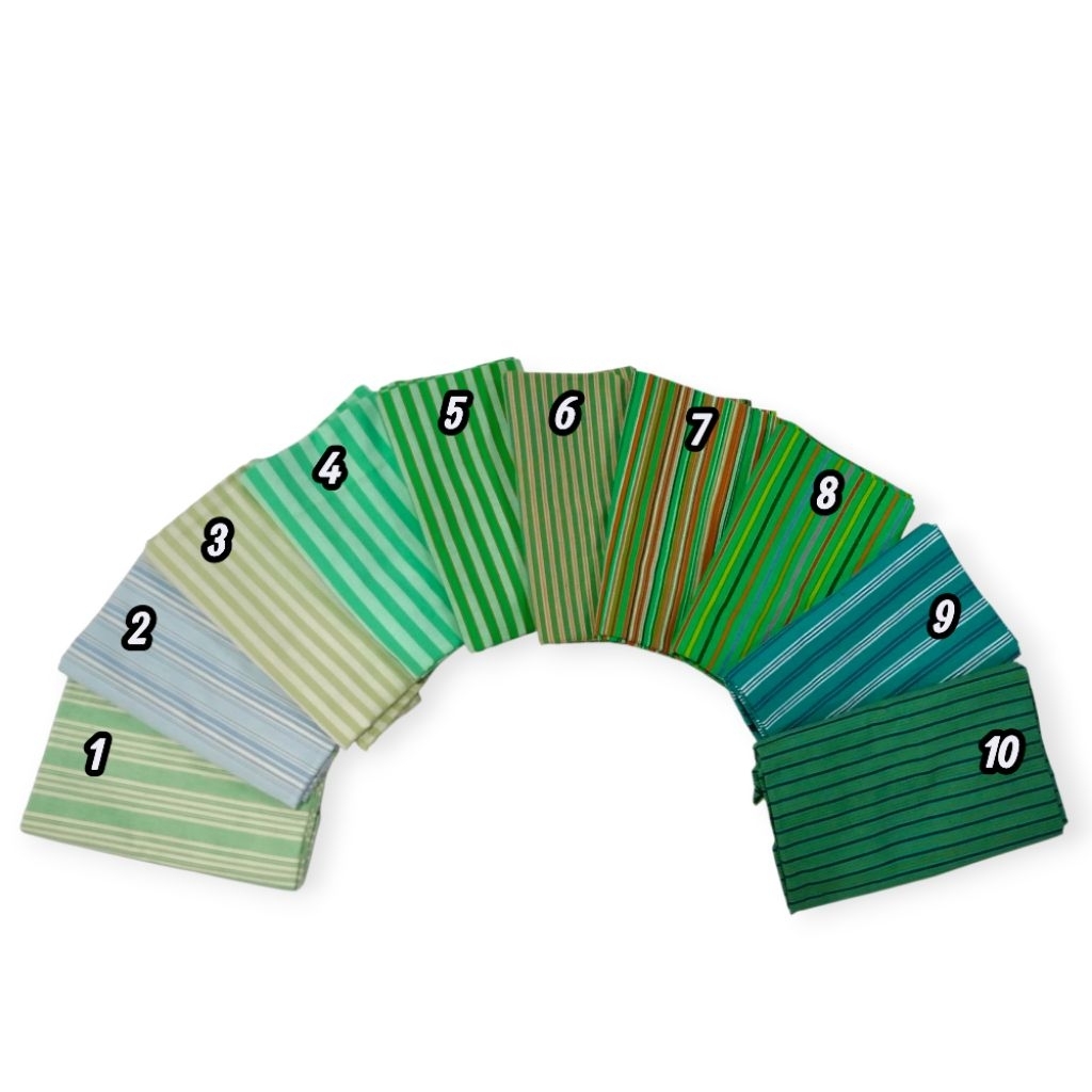 Kain Tenun Lurik Klasik Jogja Klaten Prasojo Hijau