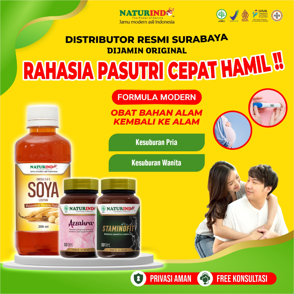 Paket Obat Herbal Program Kehamilan 100 % Herbal Alami Obat Hamil Cepat Naturindo