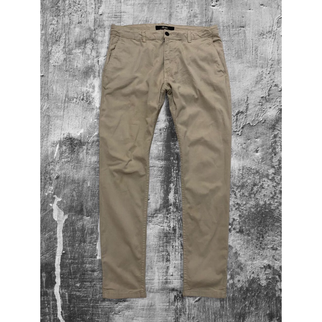 Celana Chino ZARA MAN model reguler bahan adem bekas preloved