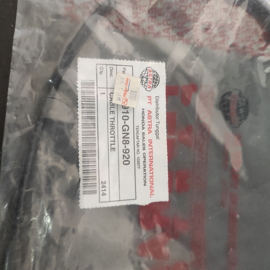 kabel gas honda astrea star asli astra