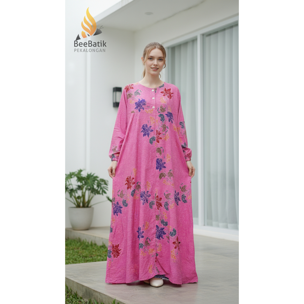Longdress Batik Rayon Premium BeeBatik Pekalongan