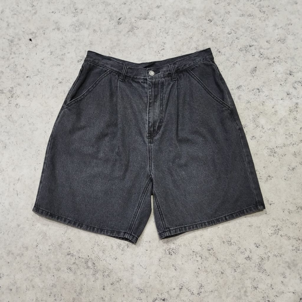 Celana pendek jeans MINIMAL PROJECT hitam jeans Celana casual murah bagus