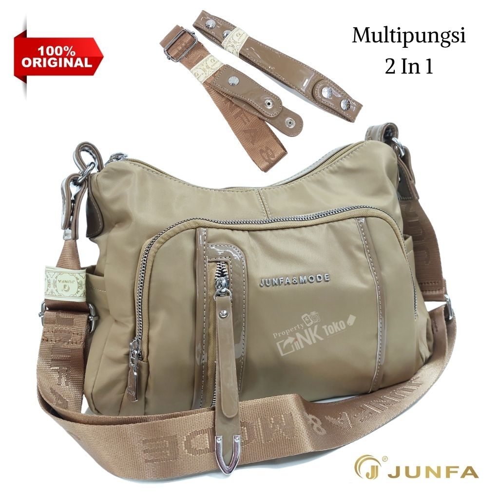 Junfa-A2449 Besar SlingBag Multipungsi Bisa Jinjing dan Selempang