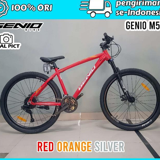 Sepeda gunung 27,5 inc dewasa genio shimano 24 speed rem cakram discbrake