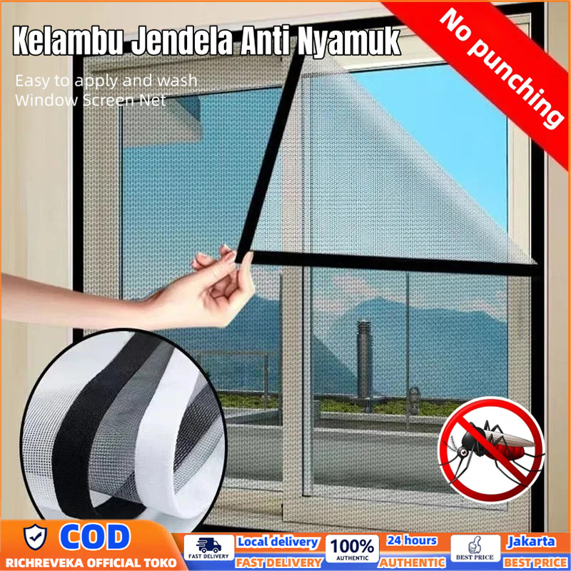 Jaring jendela anti nyamuk Tirai/Kelambu Jendela Anti Nyamuk /Jaring kasa anti nyamuk/Jendela kasa d