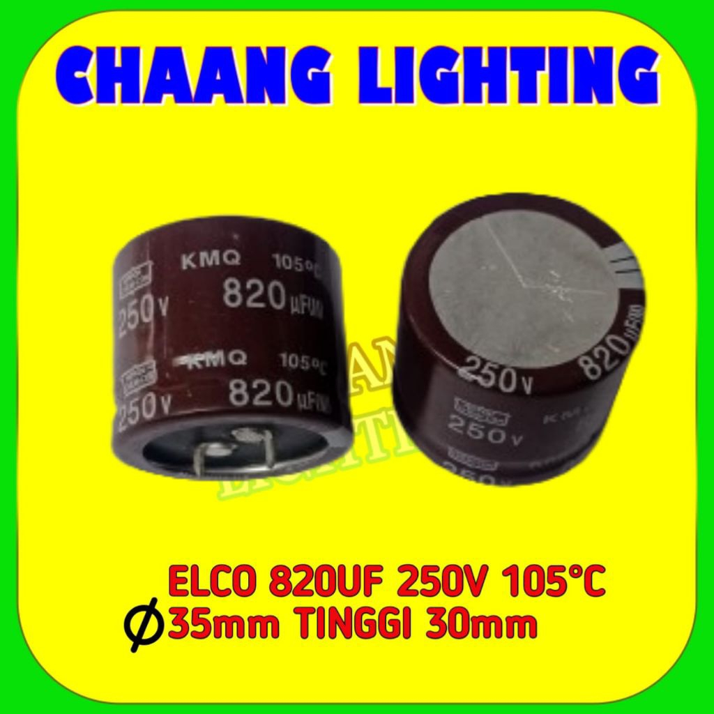 820UF 250V KAPASITOR ELKO 820UF 250V CAPASITOR ELCO 820UF 250V ELCO 820UF 250V 105°C