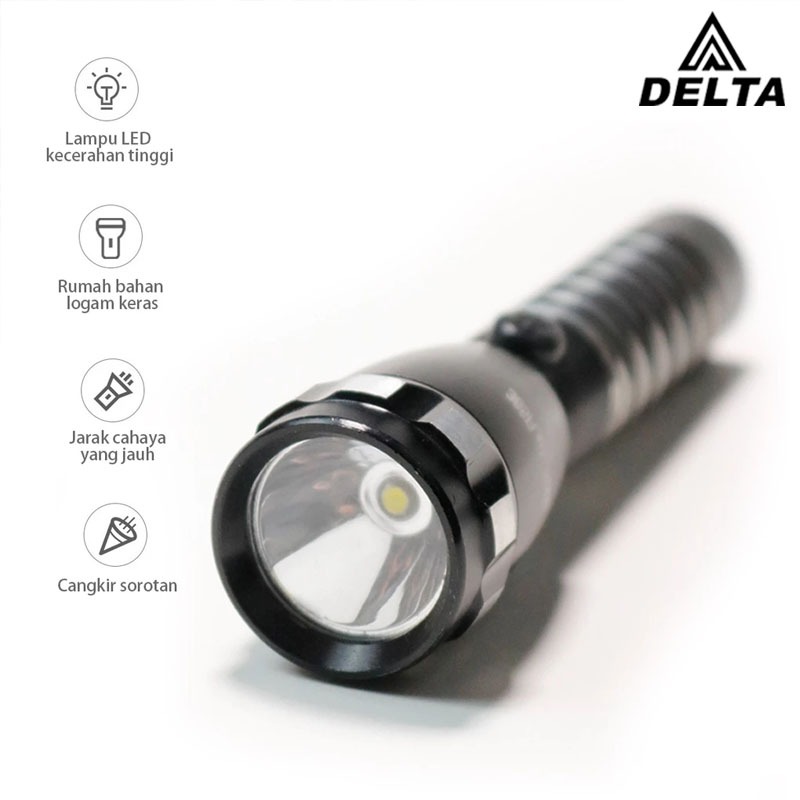 DELTA Senter Police CK 88 Senter Batu Mulia Senter Serbaguna 365Flash TBE