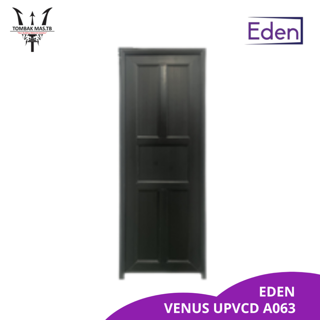 PINTU UPVC EDEN VENUS A063 - HITAM