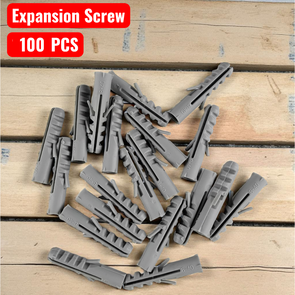 [PACK] Fisher Angkur Sekrup 8 x 4mm Dowel Plug Self Drilling Drywall Dowel Anchor Skrup Baut YK179