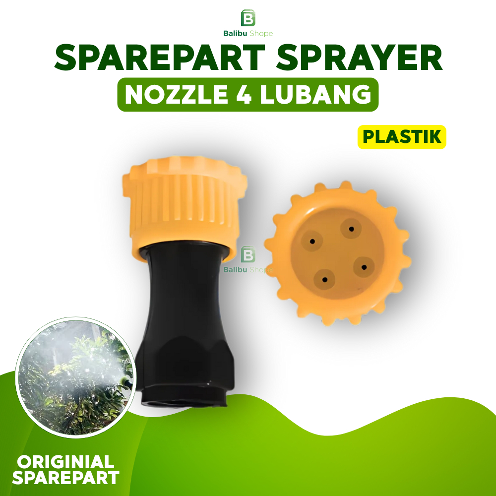 Nozzle Sprayer Plastik 4 Lubang