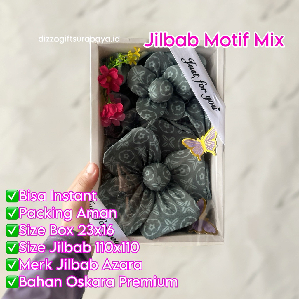 GIFT JILBAB MOTIF HARI IBU | Kado hari ibu | Gift hari ibu | Gift Ulang Tahun | Kado Ulang Tahun | |