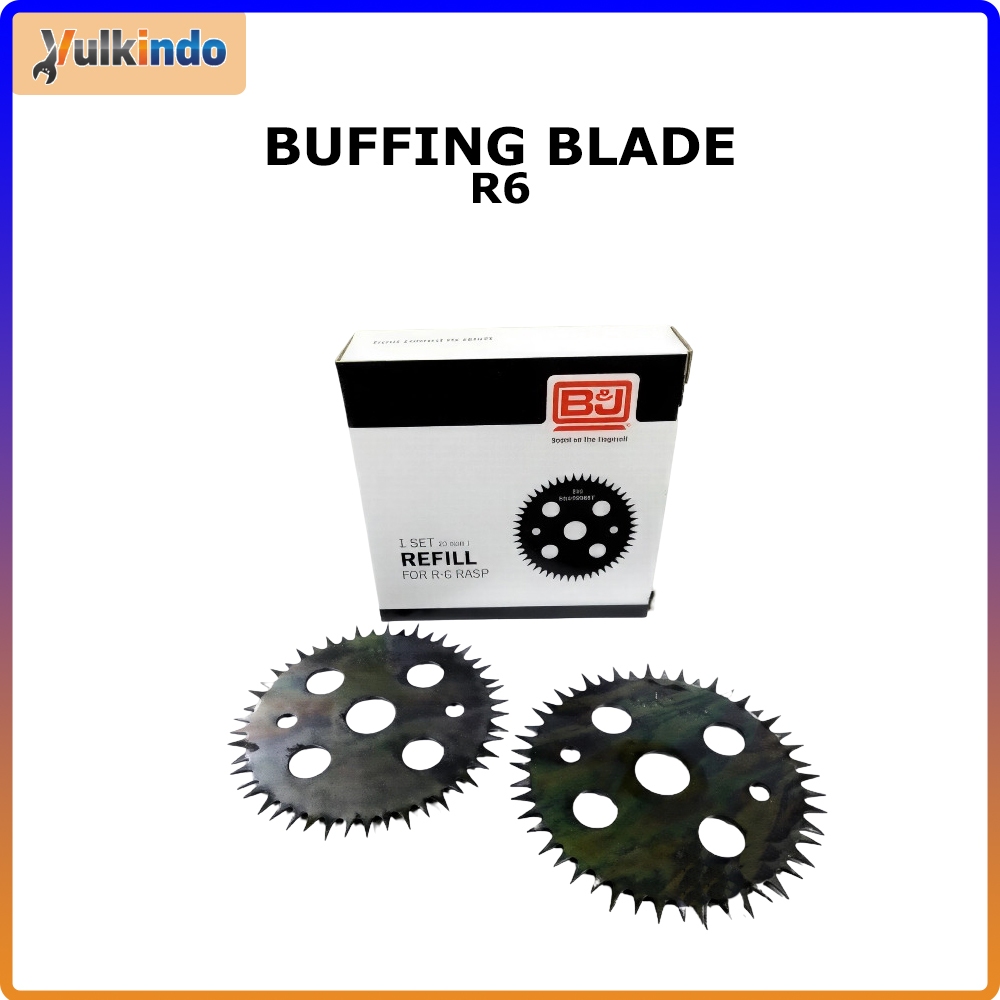 BJ R6 Refill Pisau Buffing isi 6pcs/set - Buffing Blade B&J Rocket
