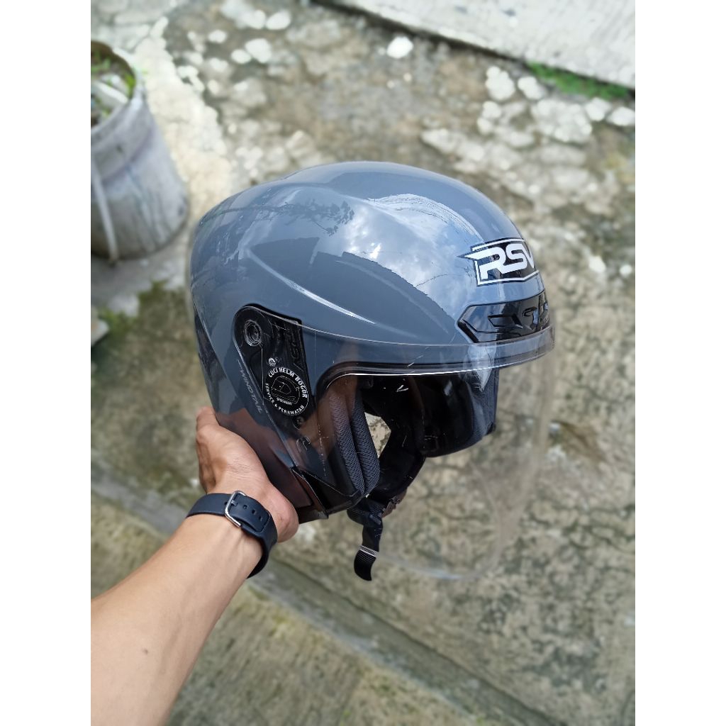 helm rsv Windtail grey glossy second original helm halface helm rsv helm second