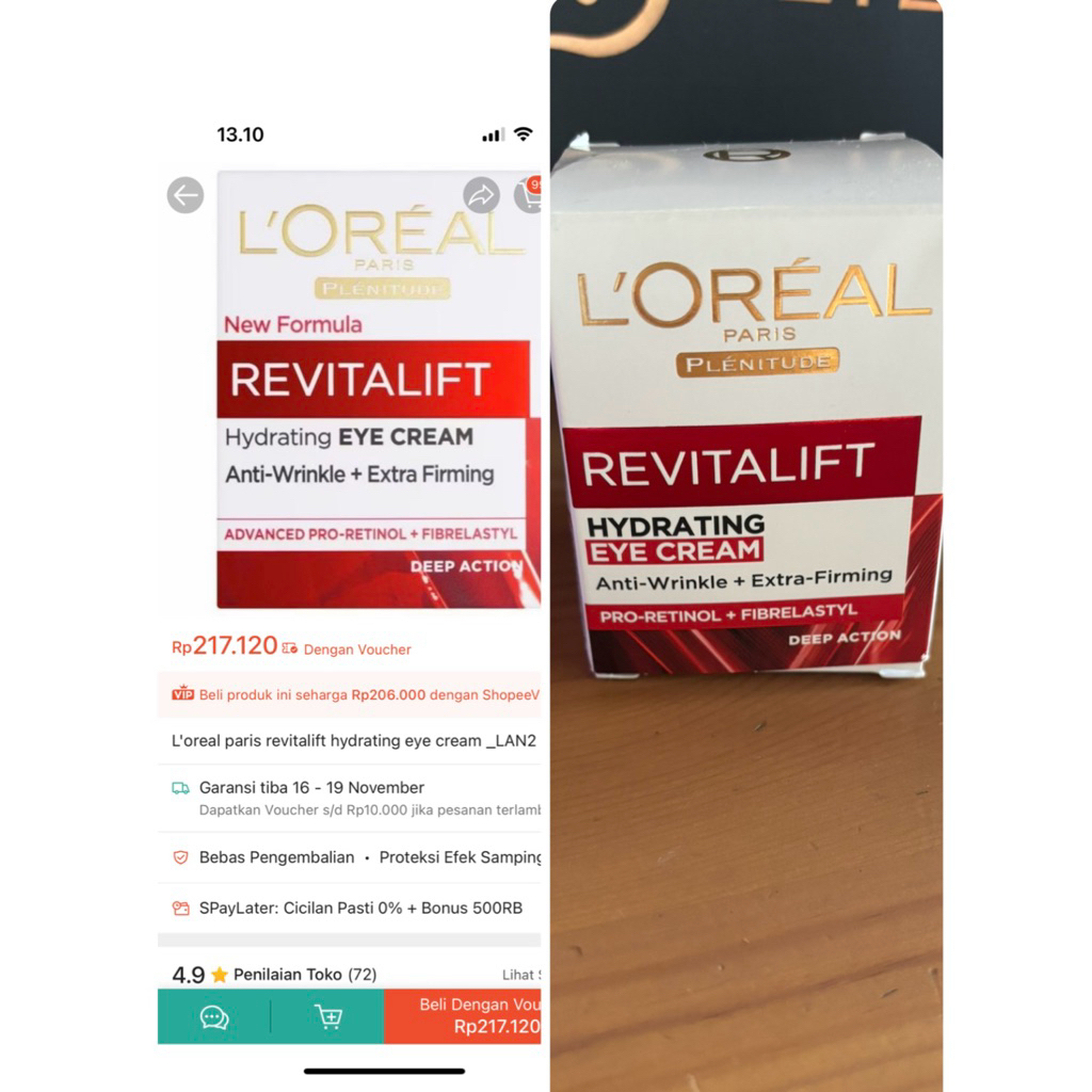 eye cream loreal