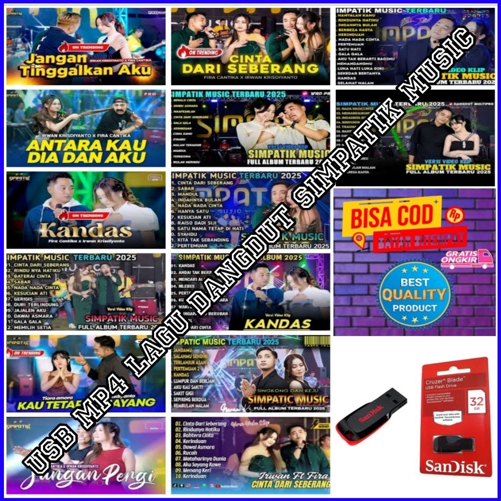 USB MOBIL UNTUK MUSIK - USB MP4 VIDIO MUSIK LAGU DANGDUT KOPLO TERBARU - USB MOBIL VIDIO MUSIK LAGU 