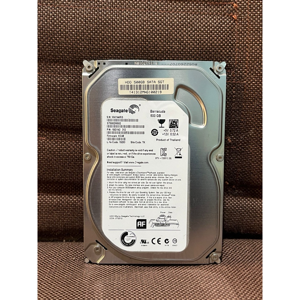 Hdd seagate 500gb 100/100%