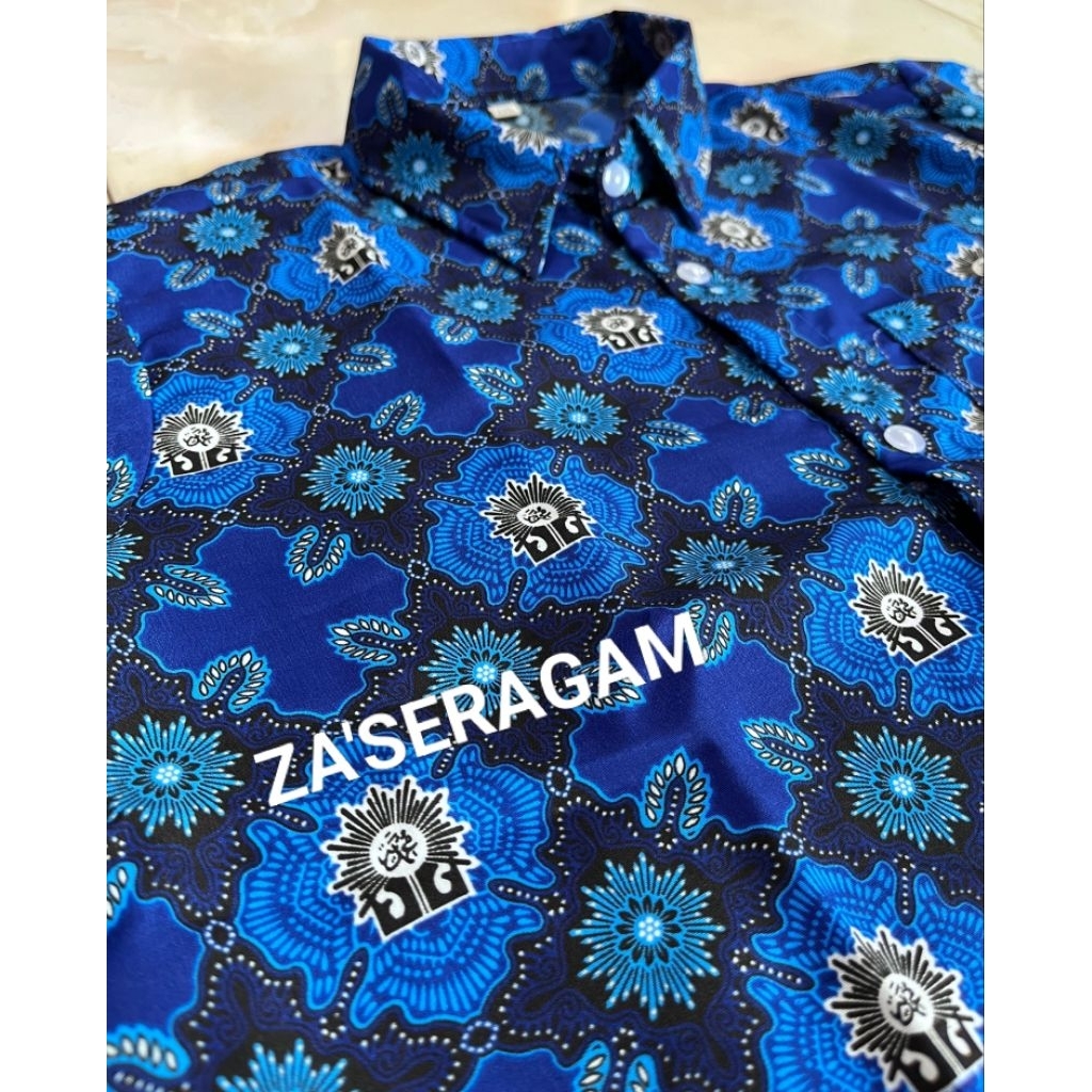 BATIK SMP MUHAMMADIYAH/MOTIF AN-NUR BIRU/LAKI-LAKI DAN PEREMPUAN