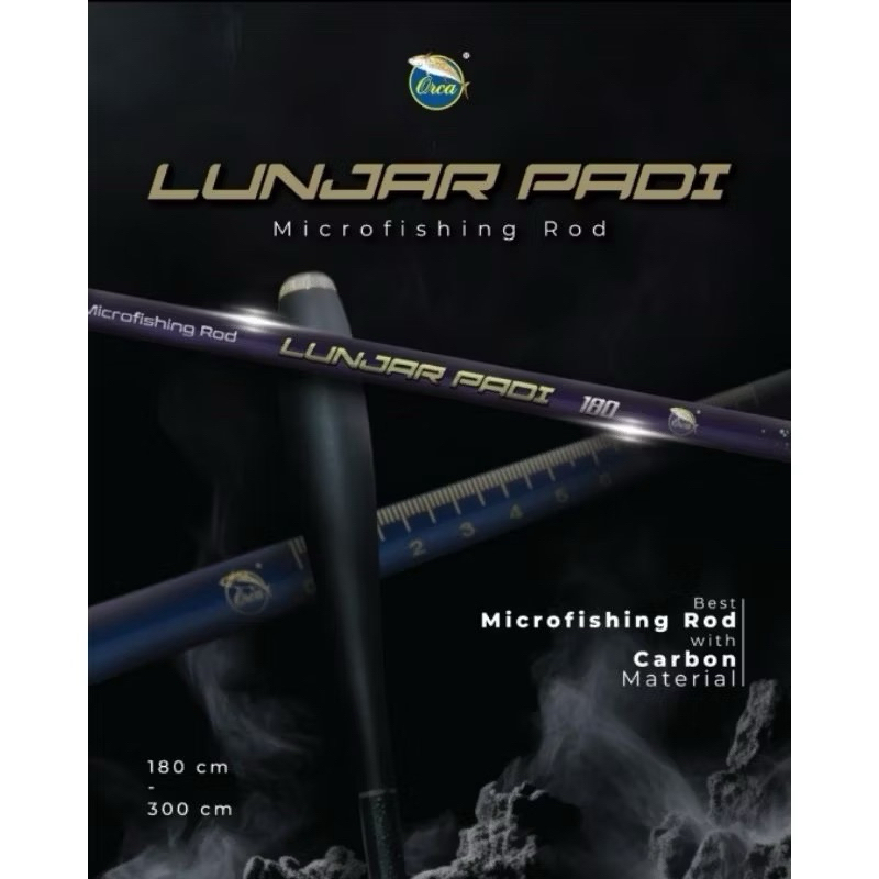 tegek orca lunjar padi ruas pendek 37cm ||tegek microfishing||tegek lentur