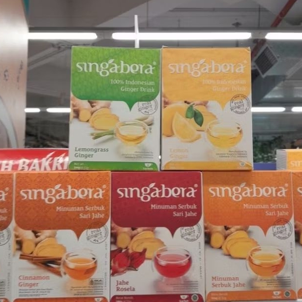 Singabera PREMIUM GINGER drink teh ORIGINAL / LEMONGRASS / ROSELLE GINGER / CINNAMON GINGER / LEMON 