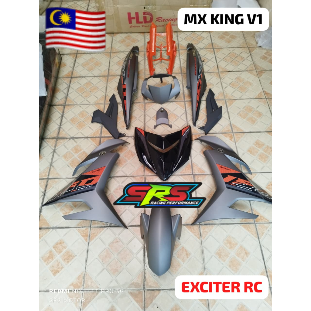 BODY COVER SET MALAYSIA MX KING OLD 2015 - 2018 / MX150 ORIGINAL HLD MALAYSIA