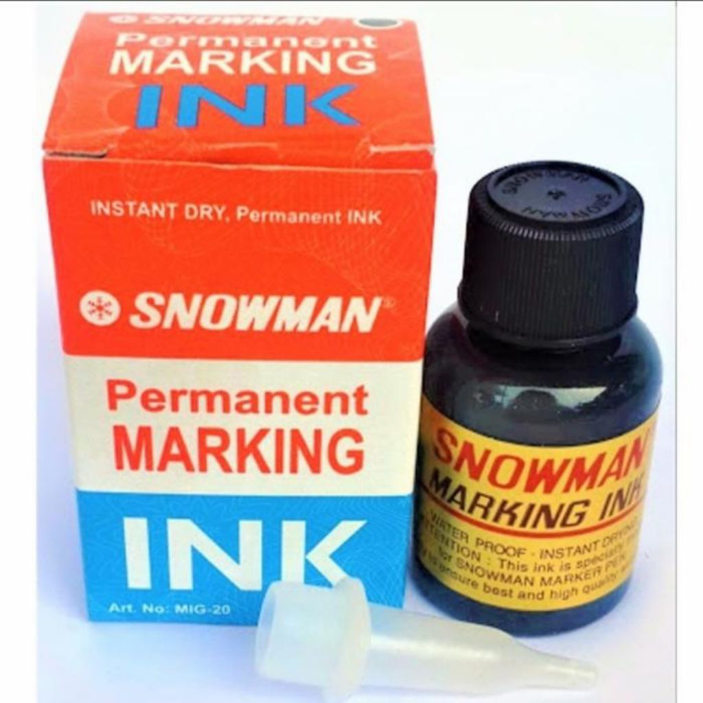 tinta spidol snowman permanen dan non permanen
