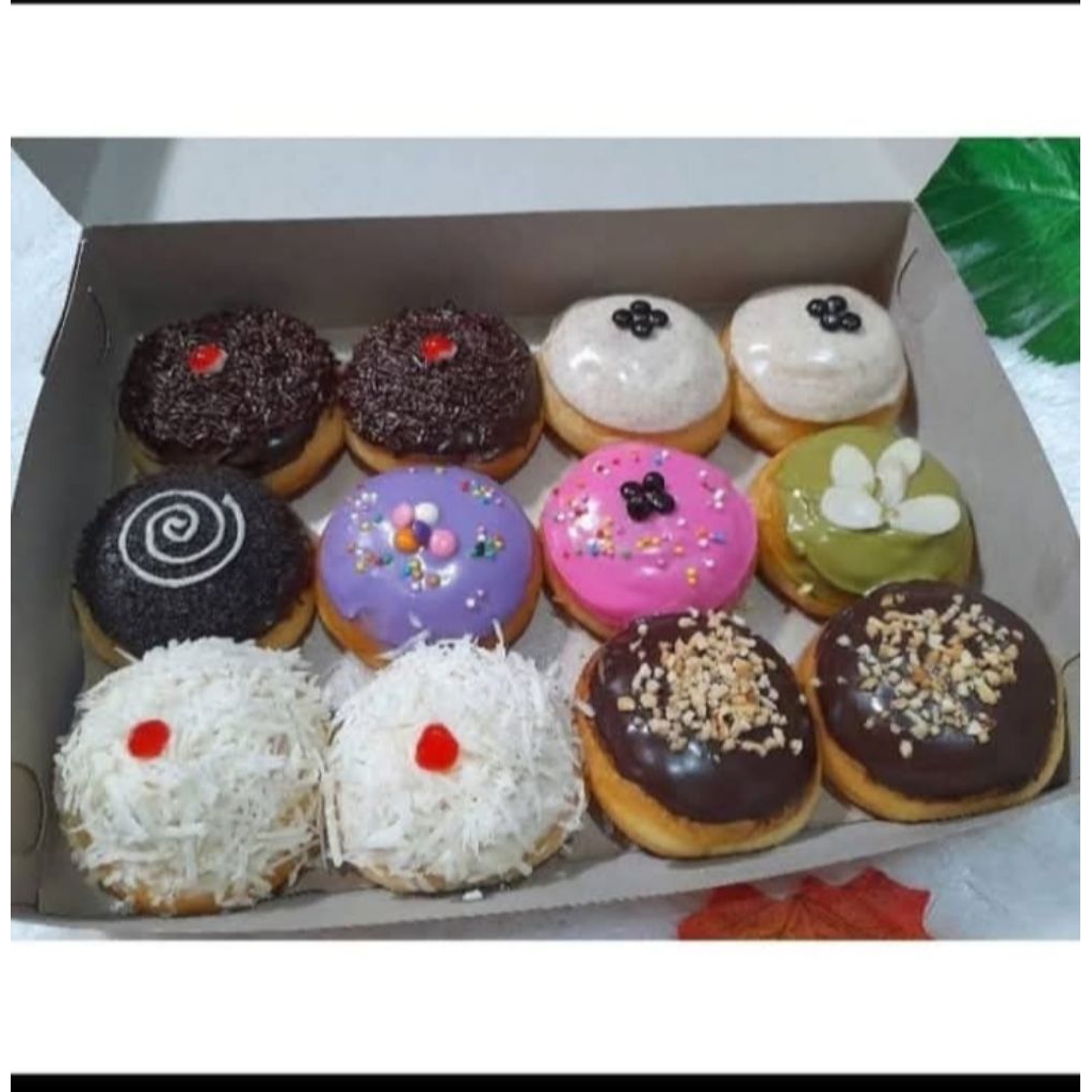 donat kentang glaze toping mix