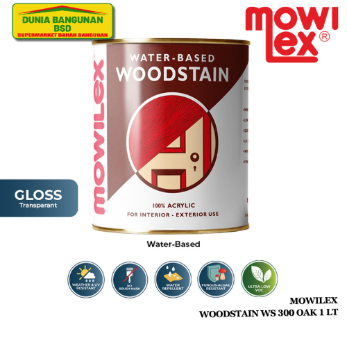 MOWILEX WOODSTAIN WS 300 OAK 1 LT