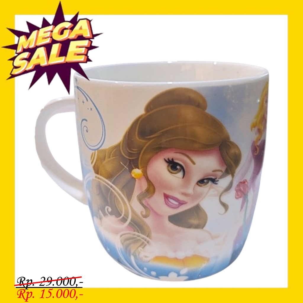 GELAS MUG KERAMIK PRINCESS ENAMEL DSNY 200ML (904608005)
