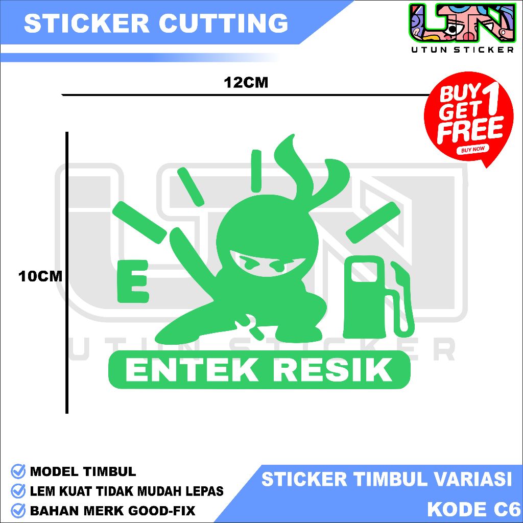 GOODFIX STIKER TIMBUL STIKER CUTTING LOGO STIKER CUTTING MOBIL MOTOR BUS TRAVEL STIKER LUCU STIKER G