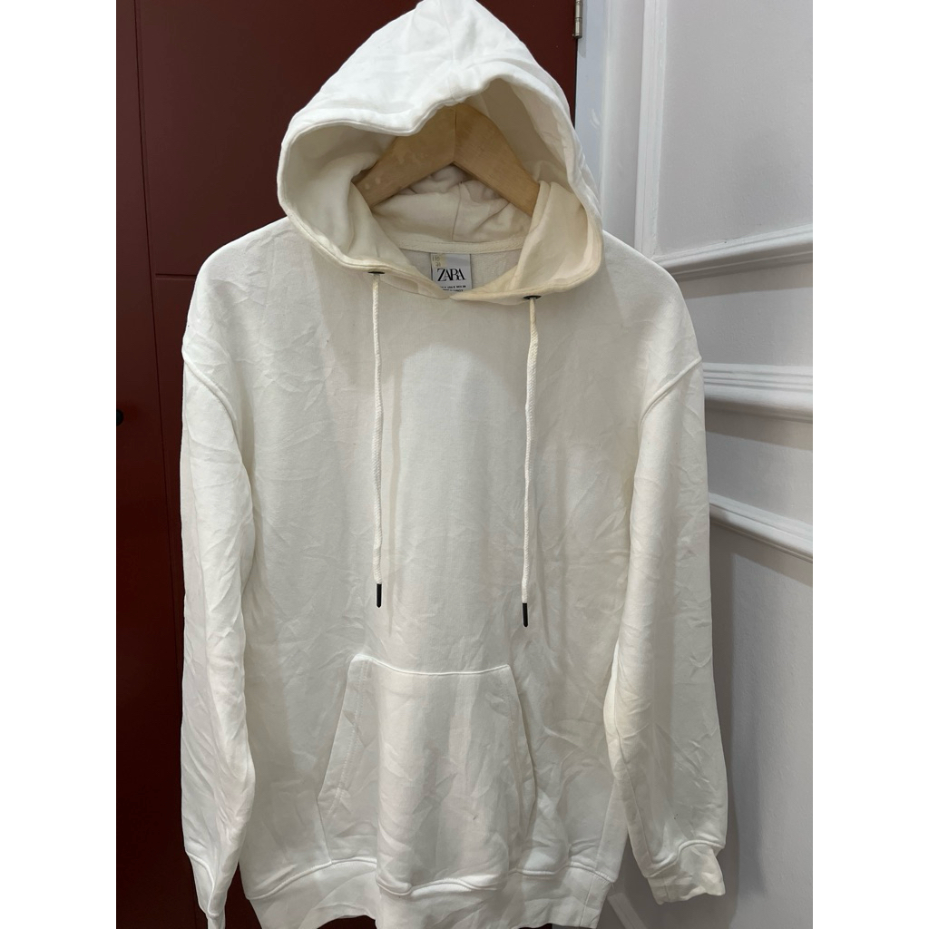 Hoodie Basic Putih Zara