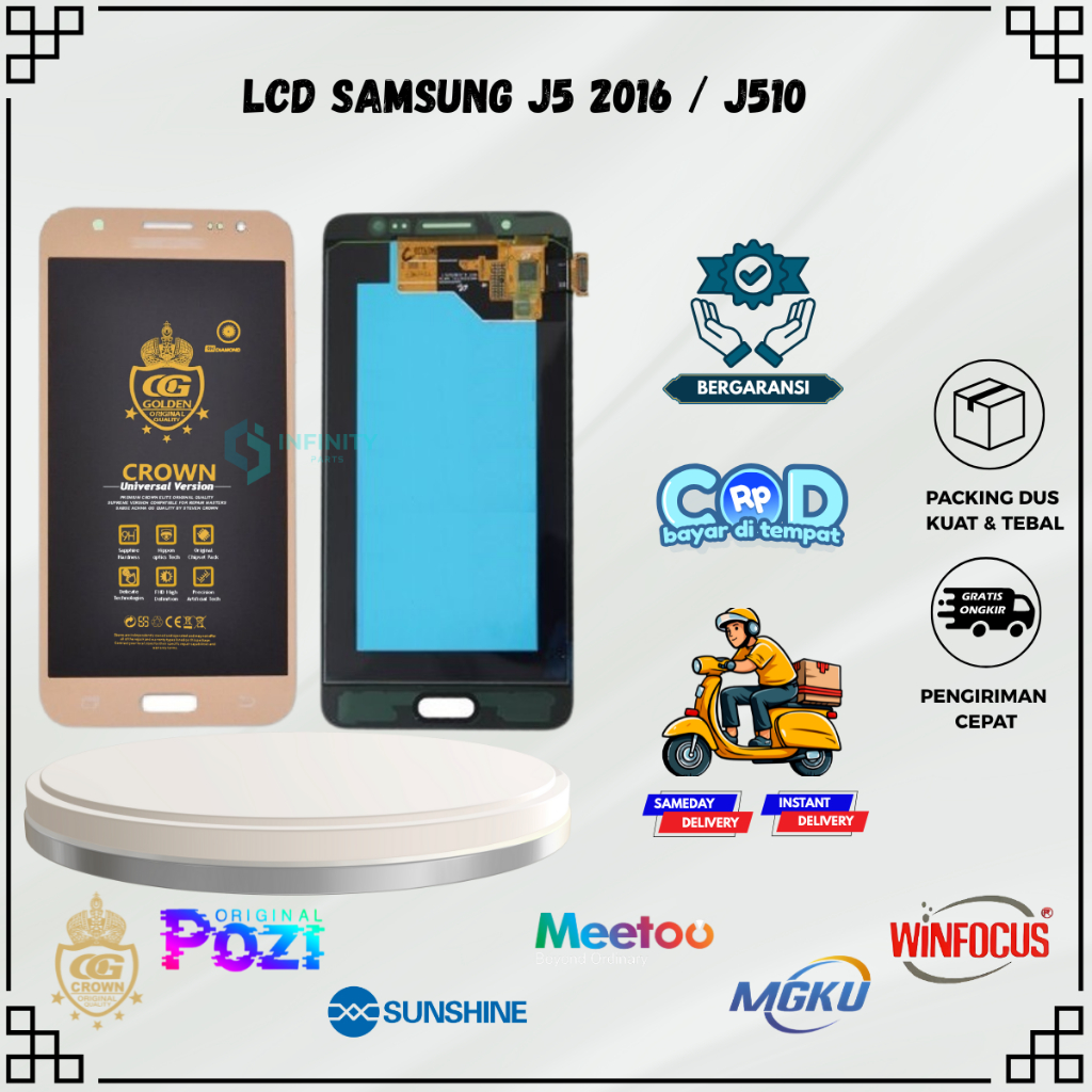 LCD SAMSUNG J5 2016 / (SAMSUNG GALAXY J5 2016) / J510 / TOUCHSCREEN FULLSET COMPLETE ORIGINAL