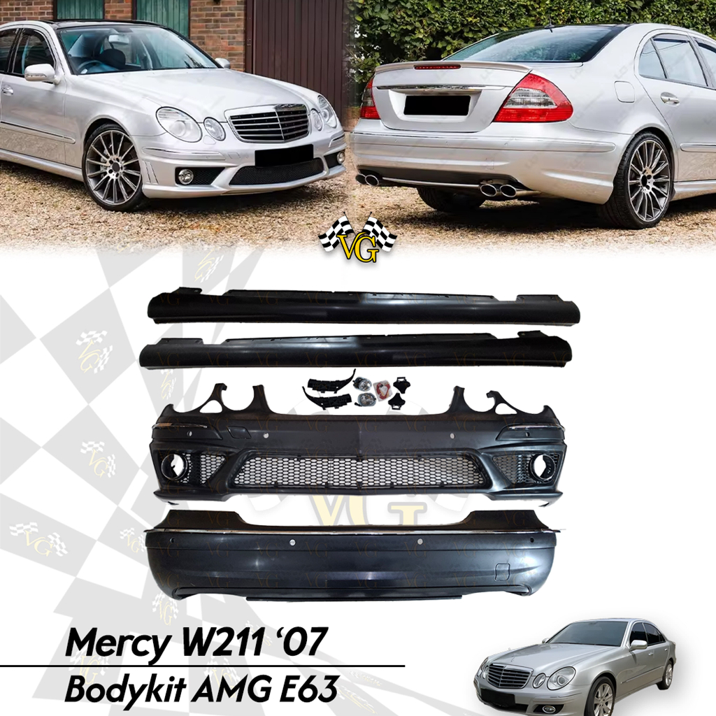Bodykit Mercy W211 2007 UP to AMG E63 Body Kit Upgrade AMG E63 untuk Mercedes Benz W211 2007 UP