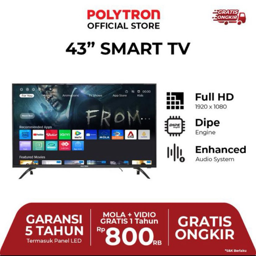 (PLM ONLY) POLYTRON TV LED 43CV8869