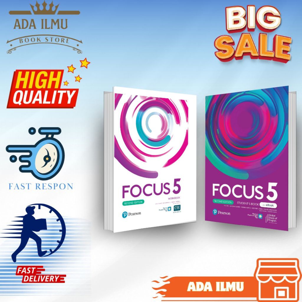 Paket 2 Buku Belajar Bahasa Inggris Fokus 5