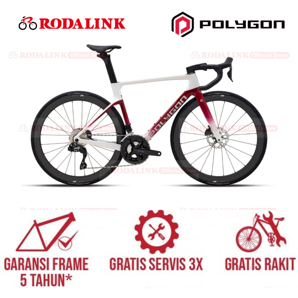 Polygon Sepeda Balap Carbon Helios A7 105 Di2 - Carbon Roadbike UCI Approved