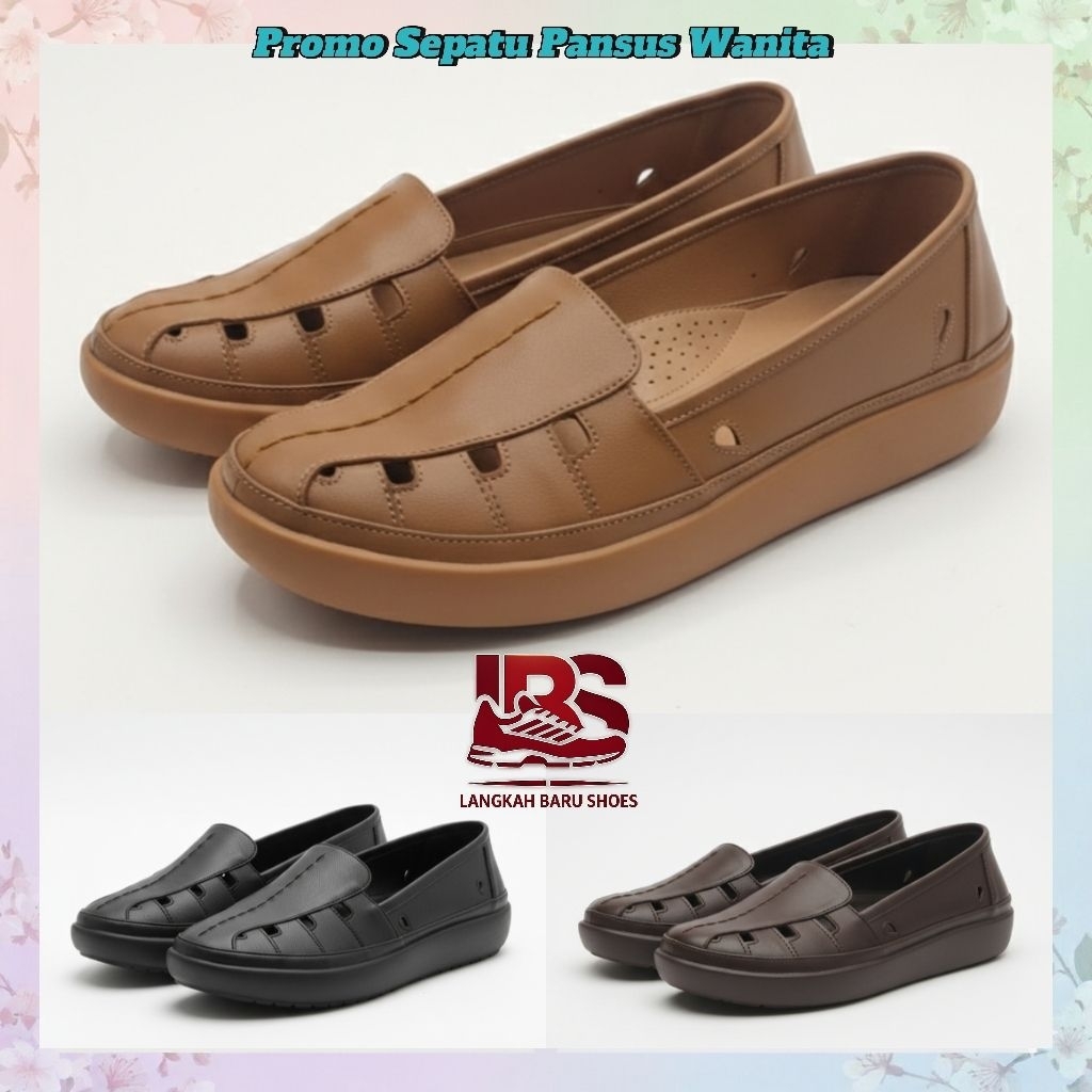 Sepatu Sandal Wanita Sepatu Pansus Wanita Sepatu wedges Wanita LBS Bee Girls XH2291