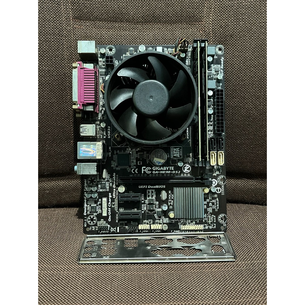 Paketan i5 gen 4 mobo h81 ram 16gb fan ori