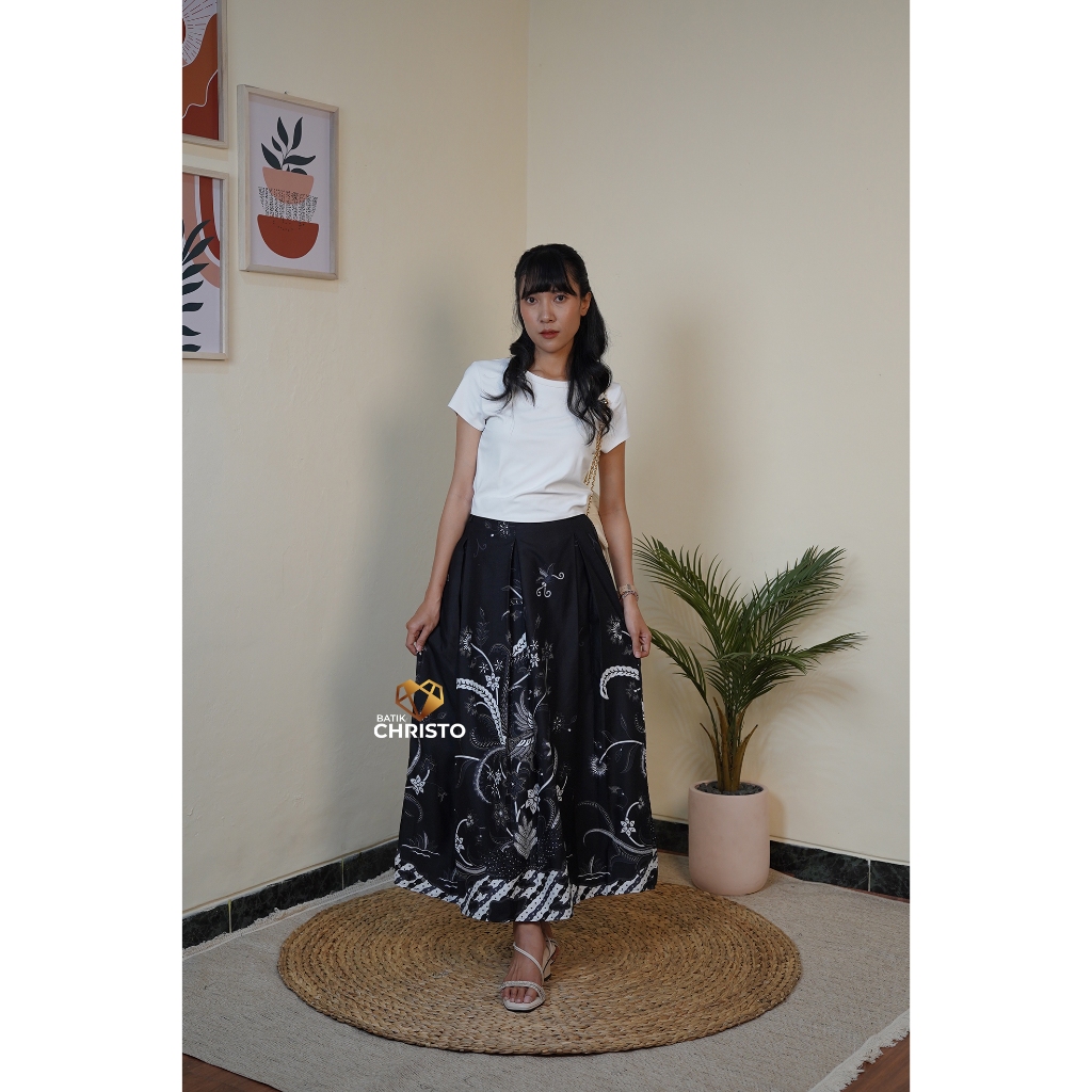 Rok Batik Panjang Wanita Batik Christo 0224 Model Kulot Lebar Bawahan Etnik Premium