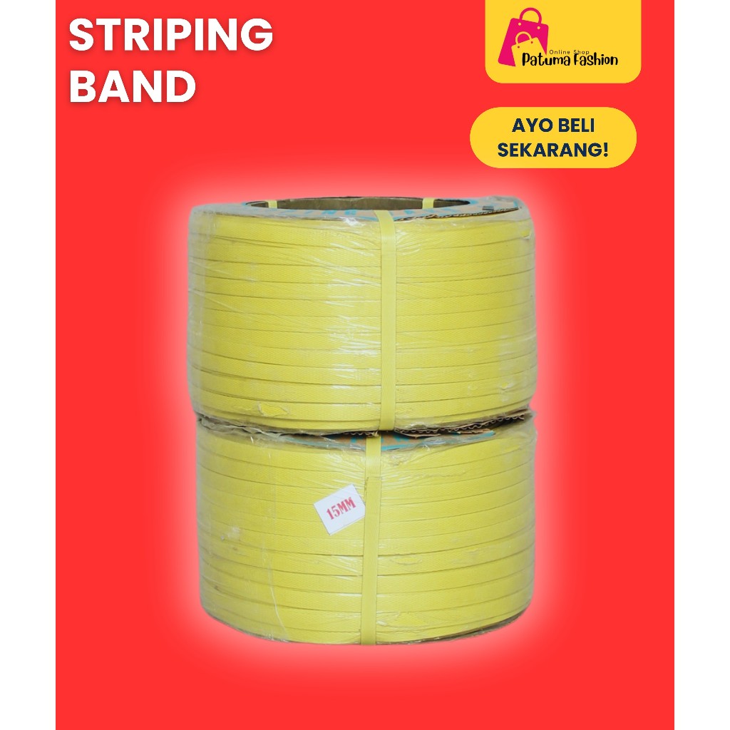 Strapping Band Tali Packing 15mm Warna Kuning