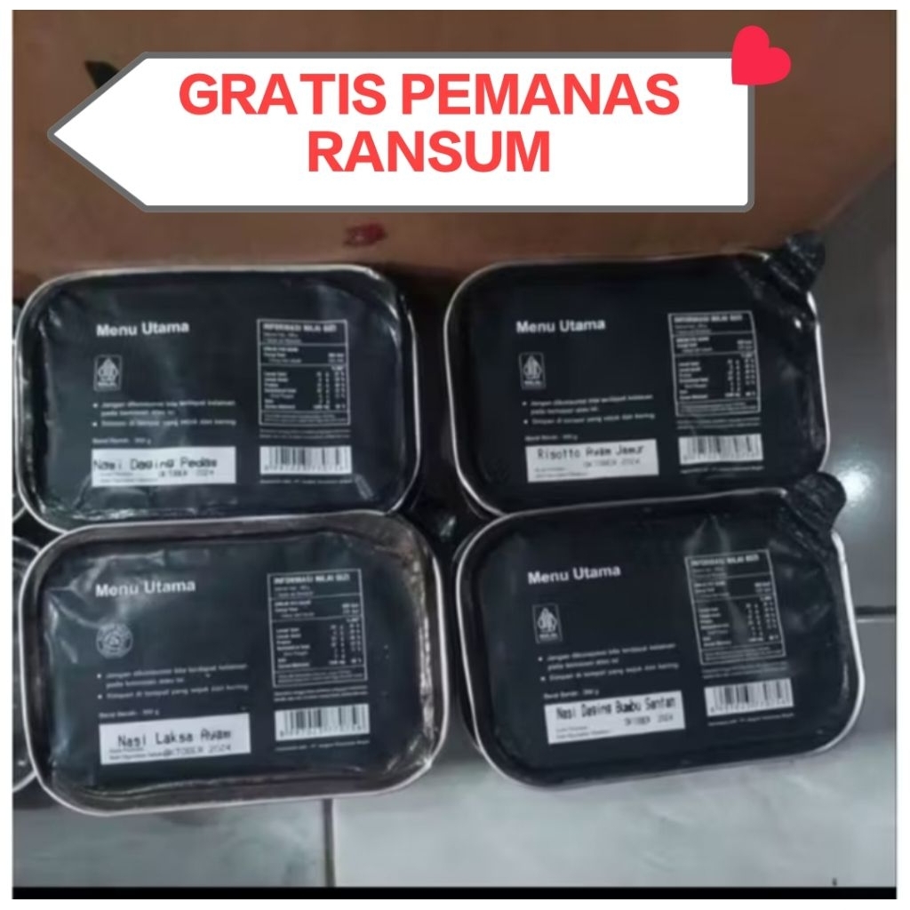 PROMO RANSUM TNI NASI NARAGA  GRATIS PEMANAS RANSUM PER 1 PICS EX JUNI  2026