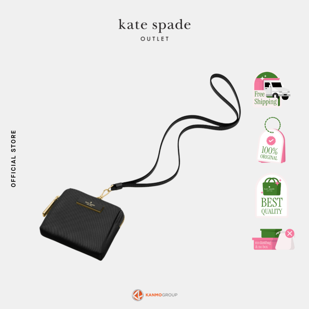 Kate Spade Carter Nylon Card Case Lanyard - Lanyard Wanita