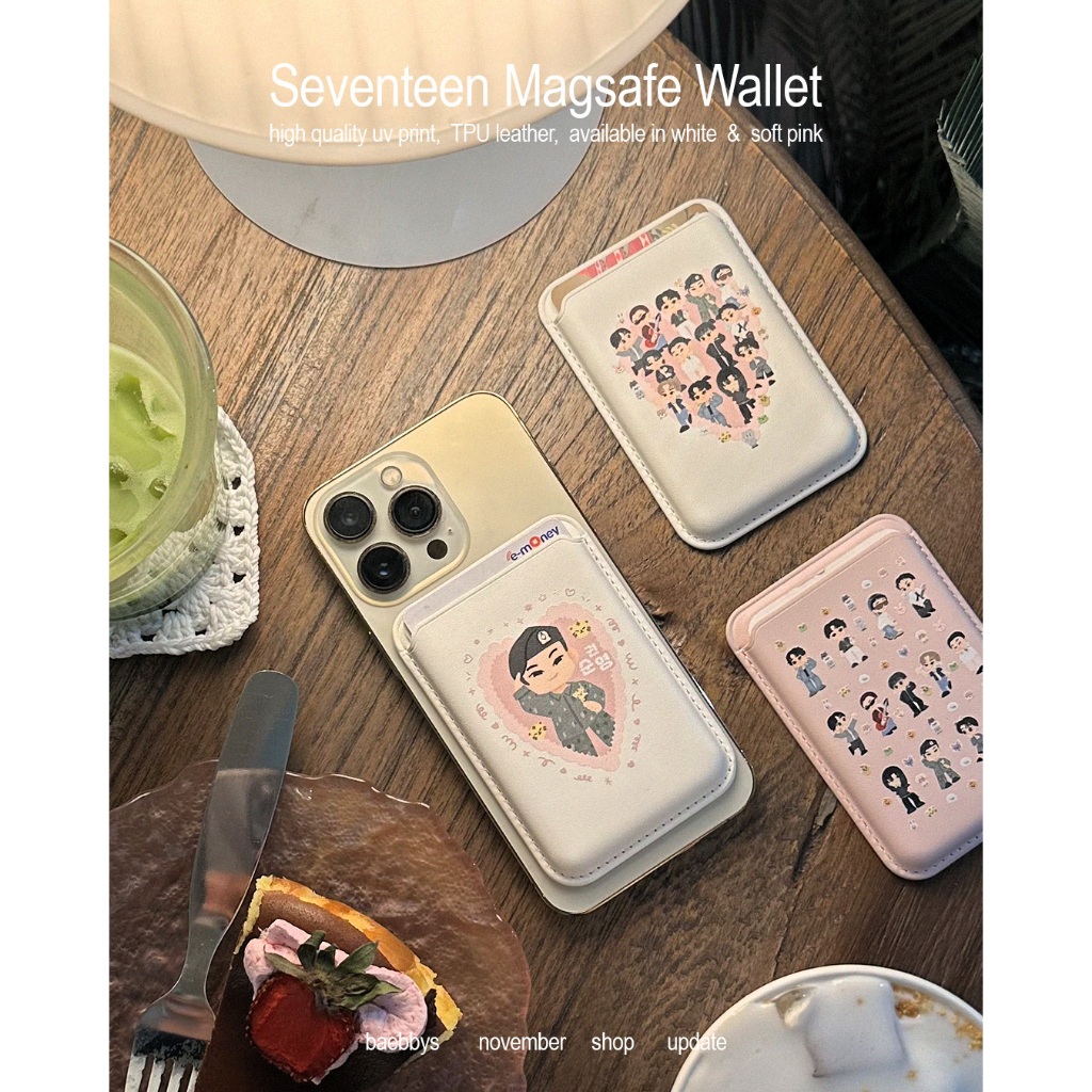 [PELUNASAN] Seventeen Magsafe Wallet by Baebbys