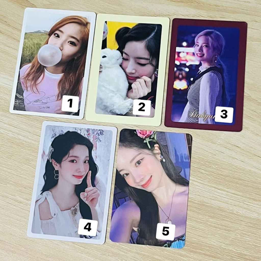 TERMURAH PHOTOCARD OFFICIAL TWICE DAHYUN MINA DICON