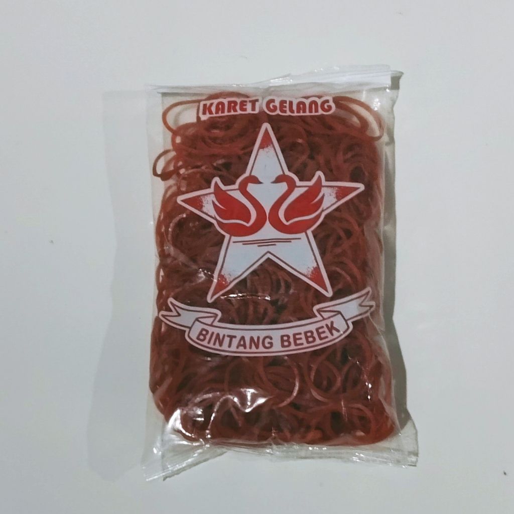 Karet Gelang Pentil BINTANG BEBEK 100 gram / Karet Ikat Pentil