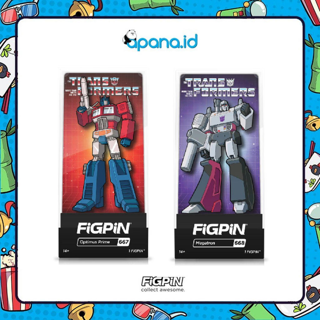 Enamel pin FIGPIN Transformers - Optimus Prime & Megatron Classic
