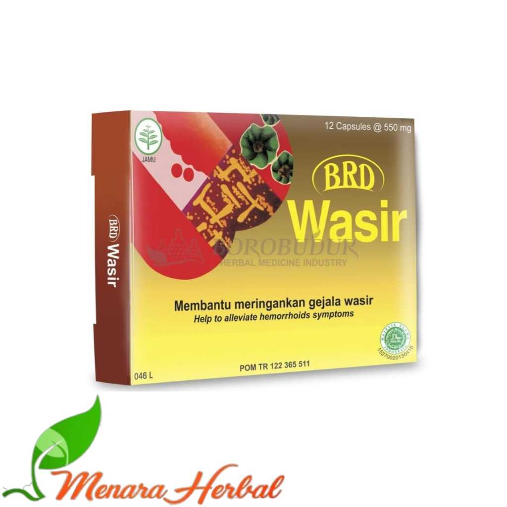 Kapsul BRD Wasir I Membantu Meringankan Gejala Wasir I Borobudur Wasir 12 Kapsul