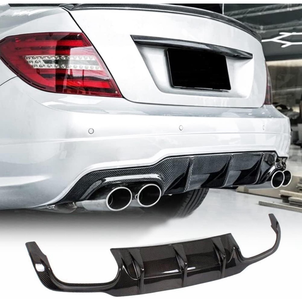 Rear Diffuser Benz W204 C63 AMG C250 Facelift (2011-2014)