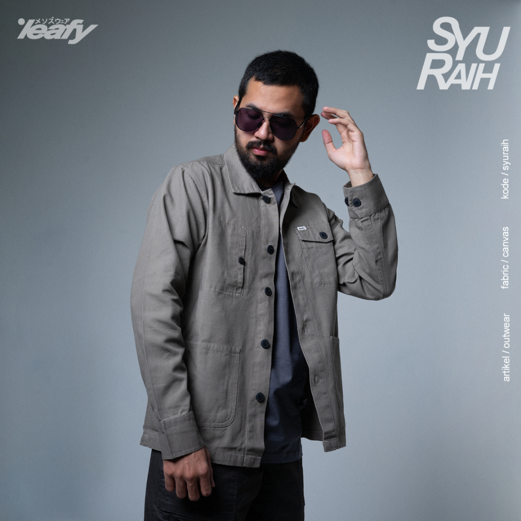 Leafy Outwear Syuraih / jaket semi parka / jaket kasual / jaket outer / jaket formal