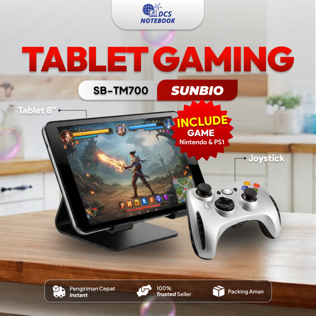 TABLET TERMURAH SUNBIO SB-TM700 ANDROID TAB ANAK/KASIR/GAME 2/32GB - BERGARANSI  BARANG 100% BARU