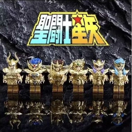 Set Mini Figure Saints Seiya Gold Saint 12 Zodiac Mini Figure - Toy Diorama
